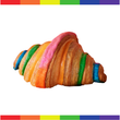 Honey Cream Rainbow Croissant